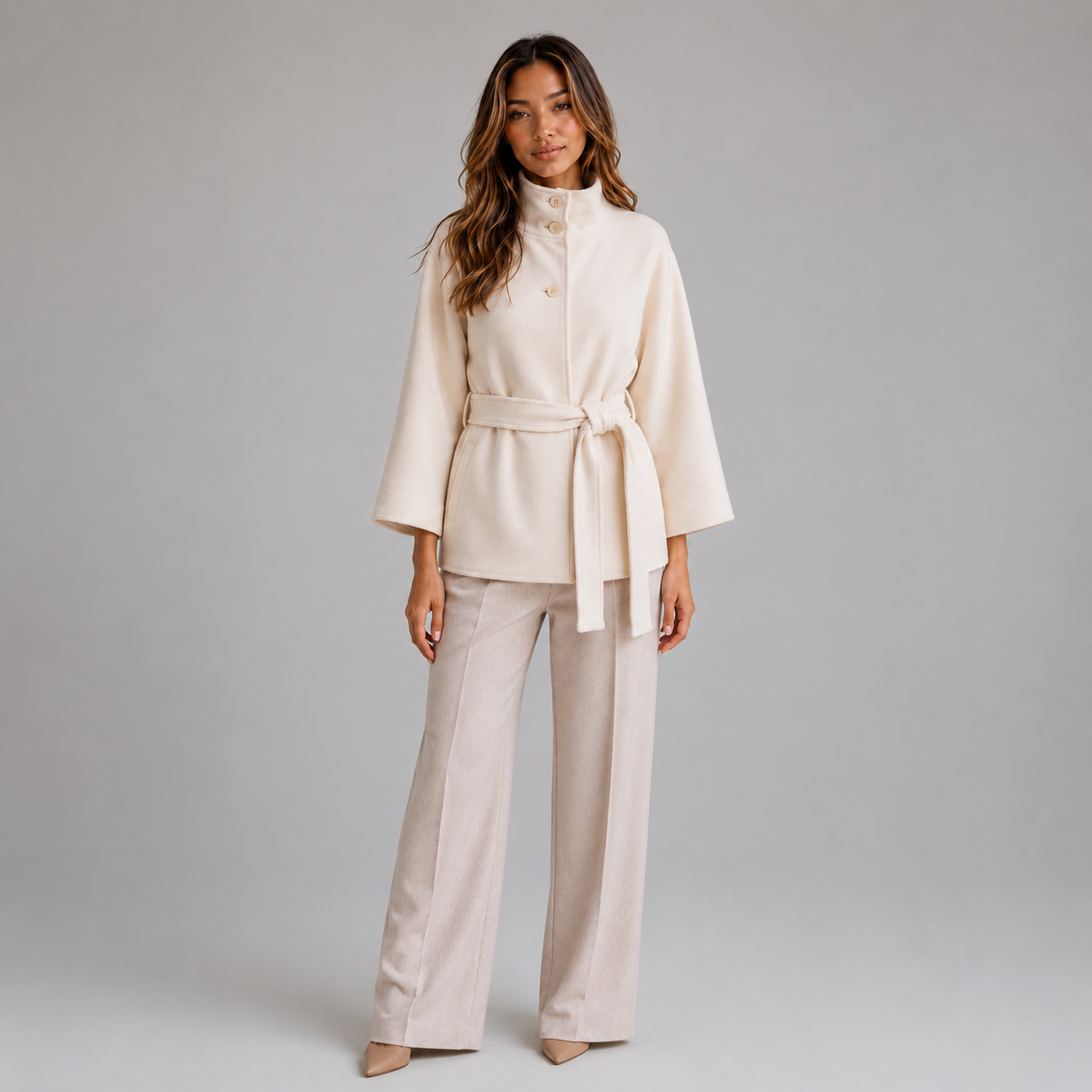 Women's Belted Cape Jacket