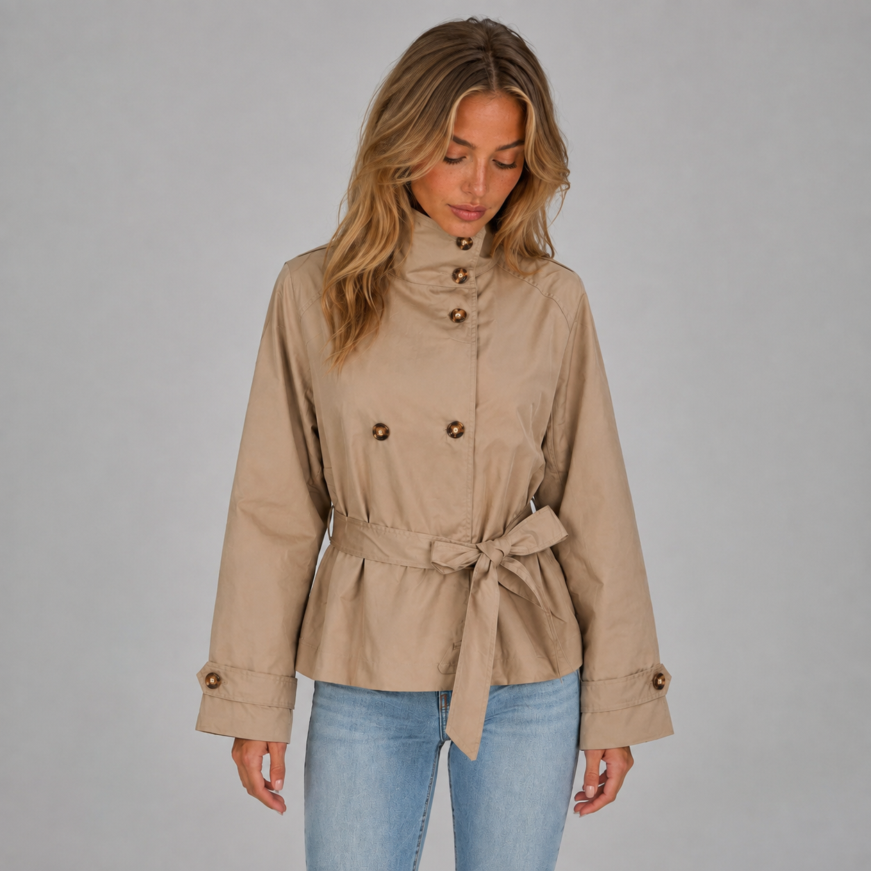 Women's Cropped Trench Jacket