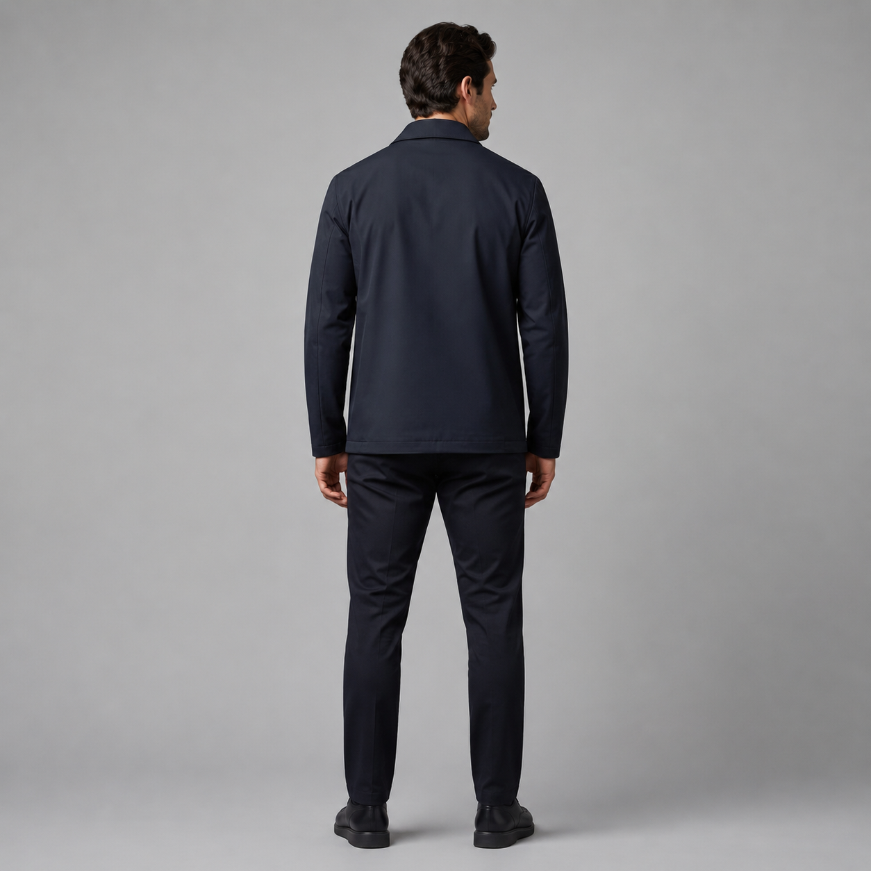 Men's Fleece-Lined Shirt Collar Jacket