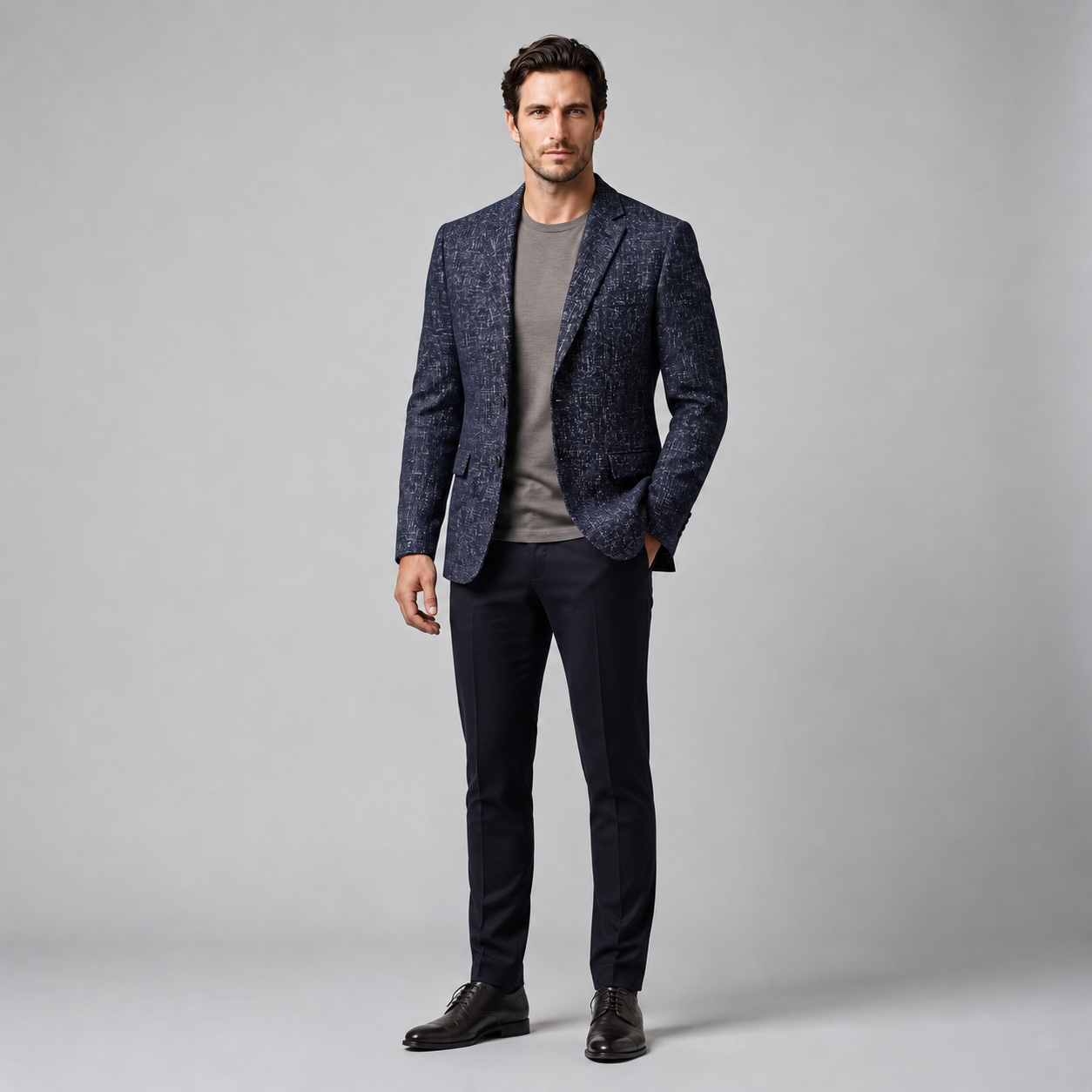 Men's Slim-Fit Winter Blazer Jacket