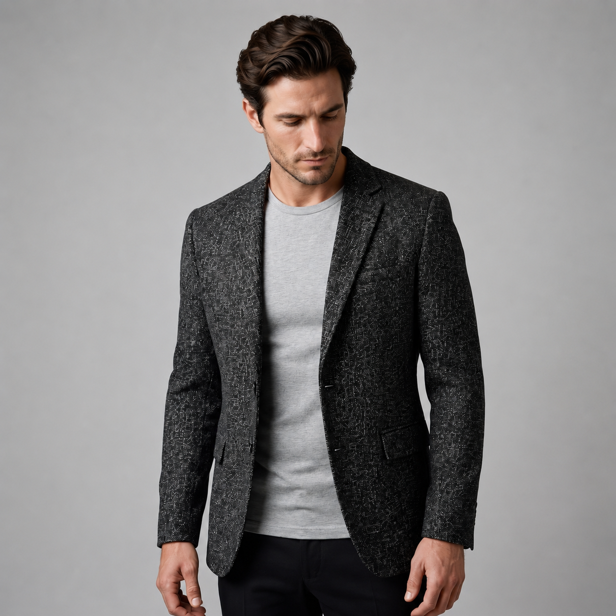 Men's Slim-Fit Winter Blazer Jacket