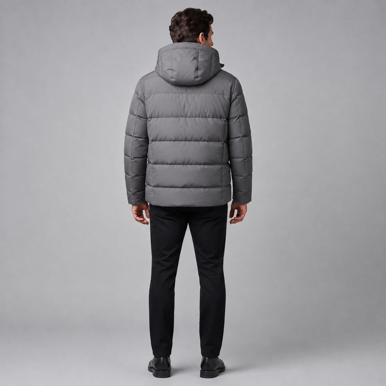 Men's Puffer Winter Jacket with Quilted Insulation
