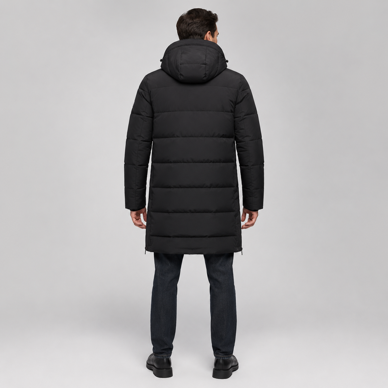 Men's Windproof Padded Parka Jacket