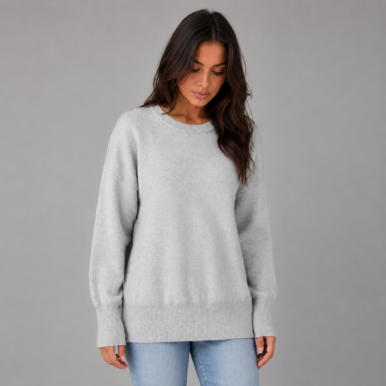 Women's Long Sleeve Crew Neck Sweater