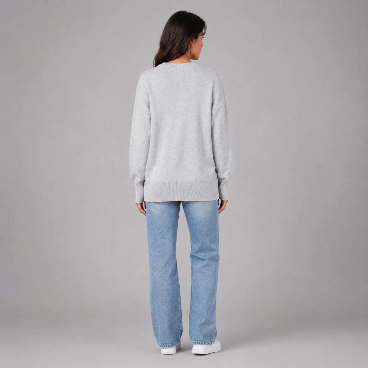Women's Long Sleeve Crew Neck Sweater