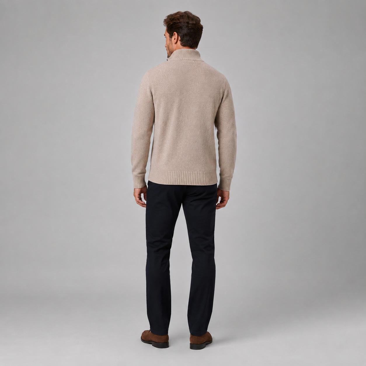 Men's Full Zip Knit Cardigan