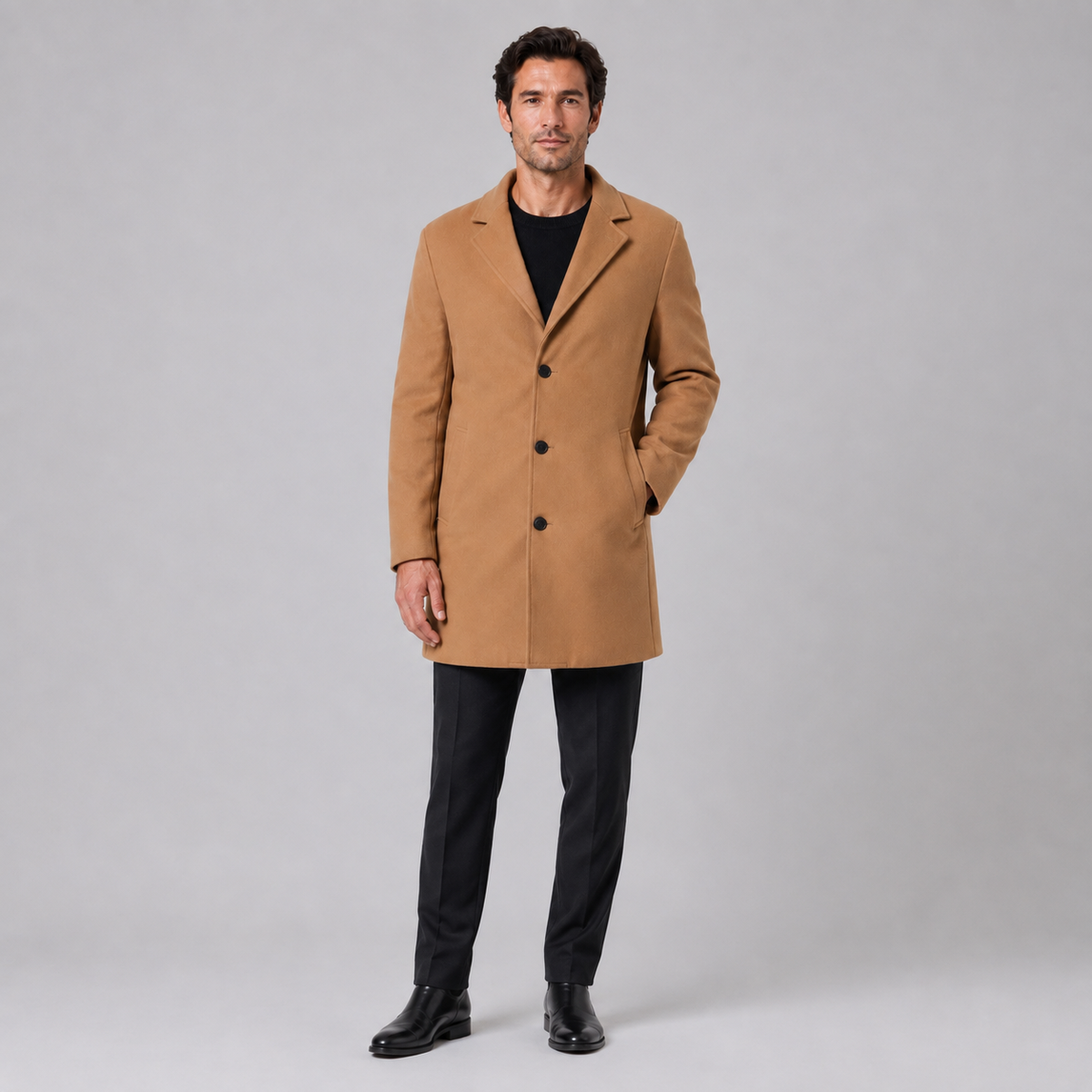 Men’s Single Breasted Tailored Overcoat