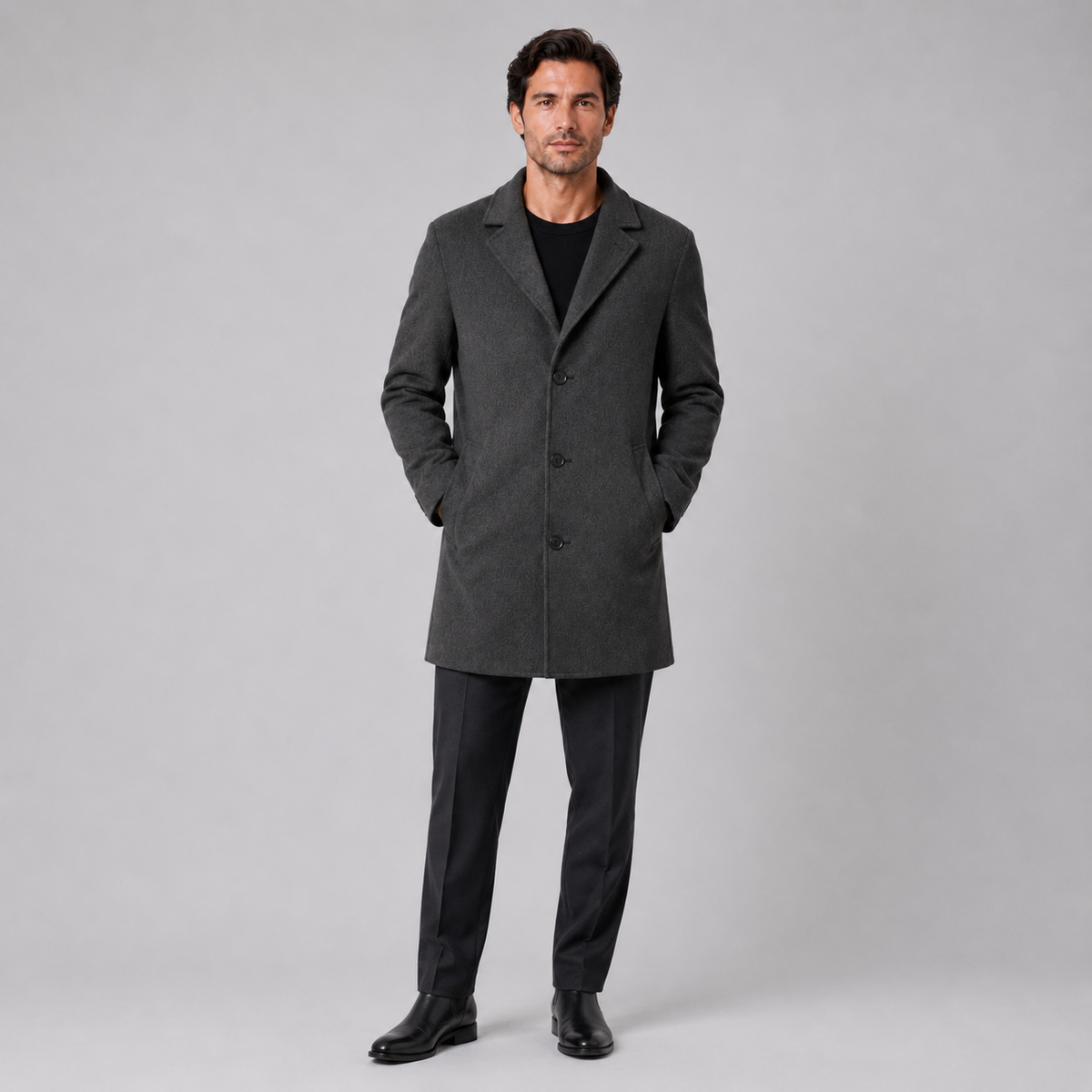 Men’s Single Breasted Tailored Overcoat