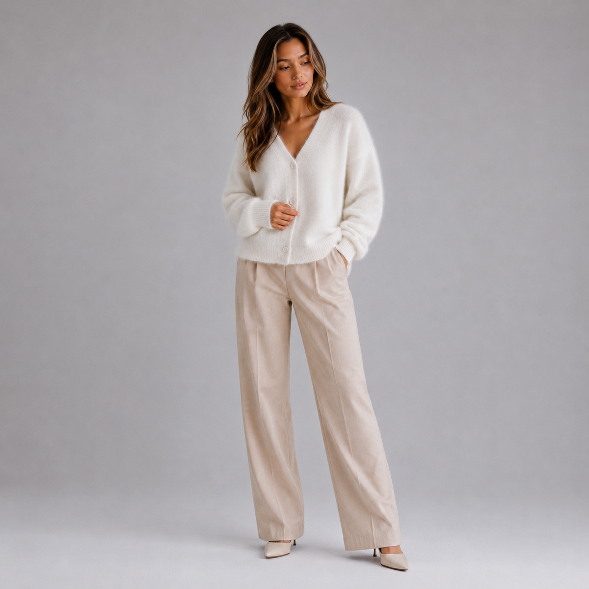 Women’s Fluffy Knit Cardigan
