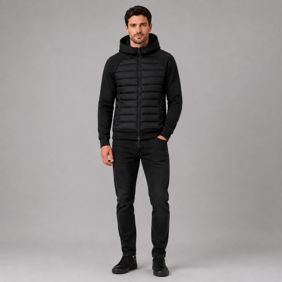 Men’s Hooded Quilted Jacket