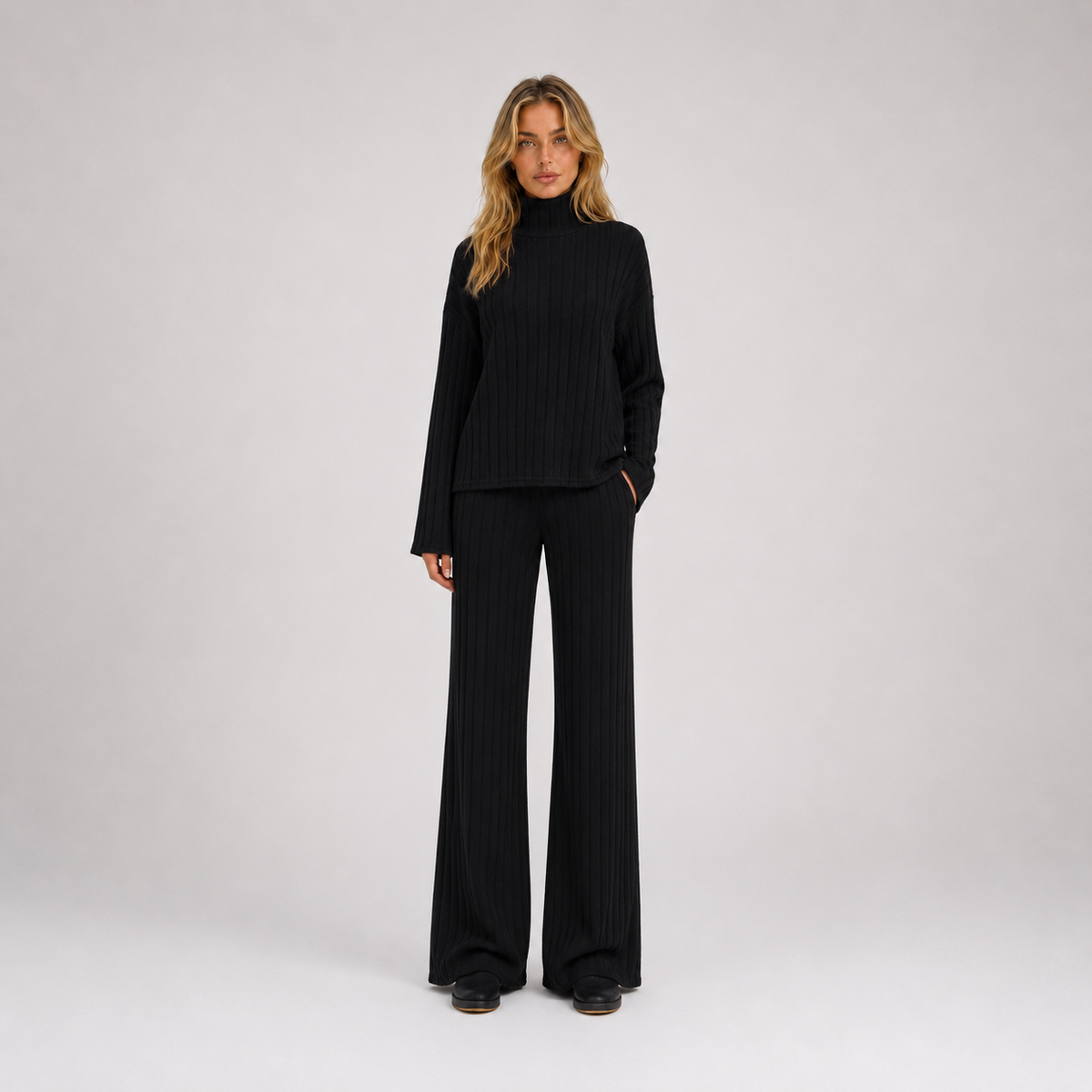 Women’s Ribbed Knitted Lounge Set