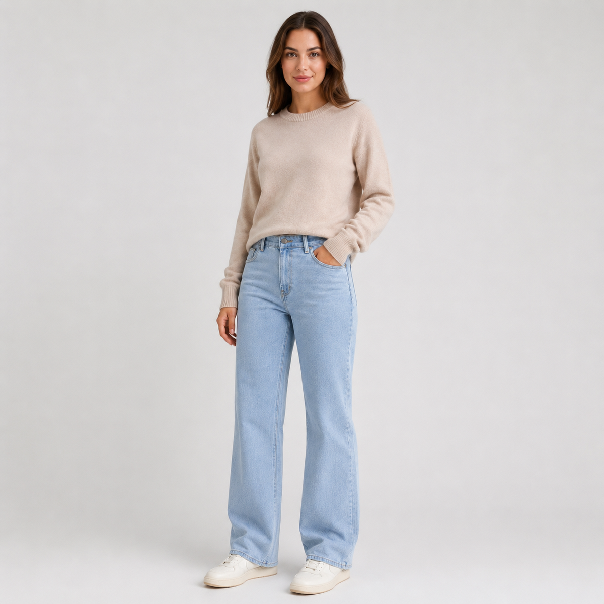 Women’s High Waisted Wide Leg Jeans