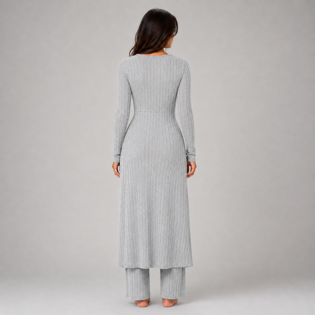 Women’s Ribbed Soft Two-Piece Lounge Set