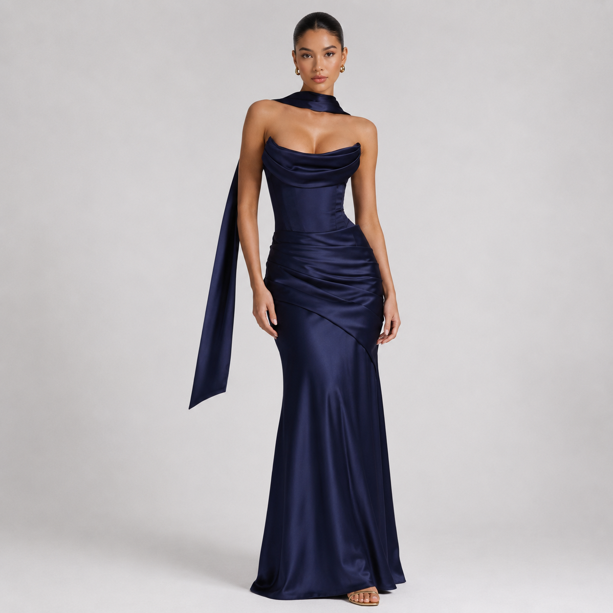 Women's Elegant Satin Scarf With Silky Finish