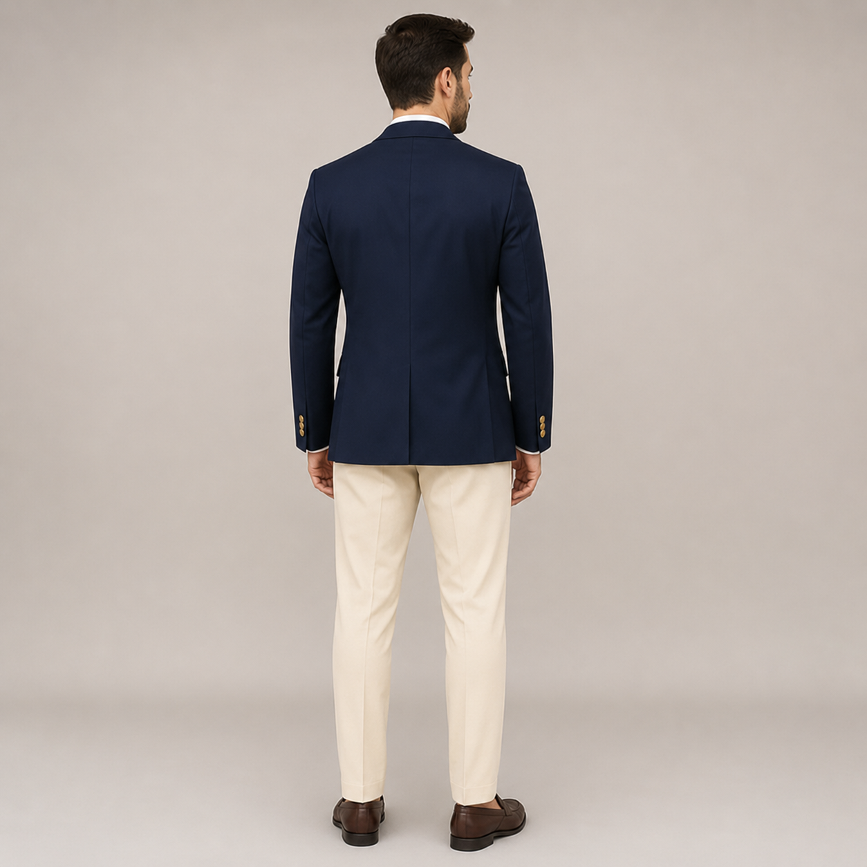 Men's Classic Navy Blazer With Tailored Smart Fit