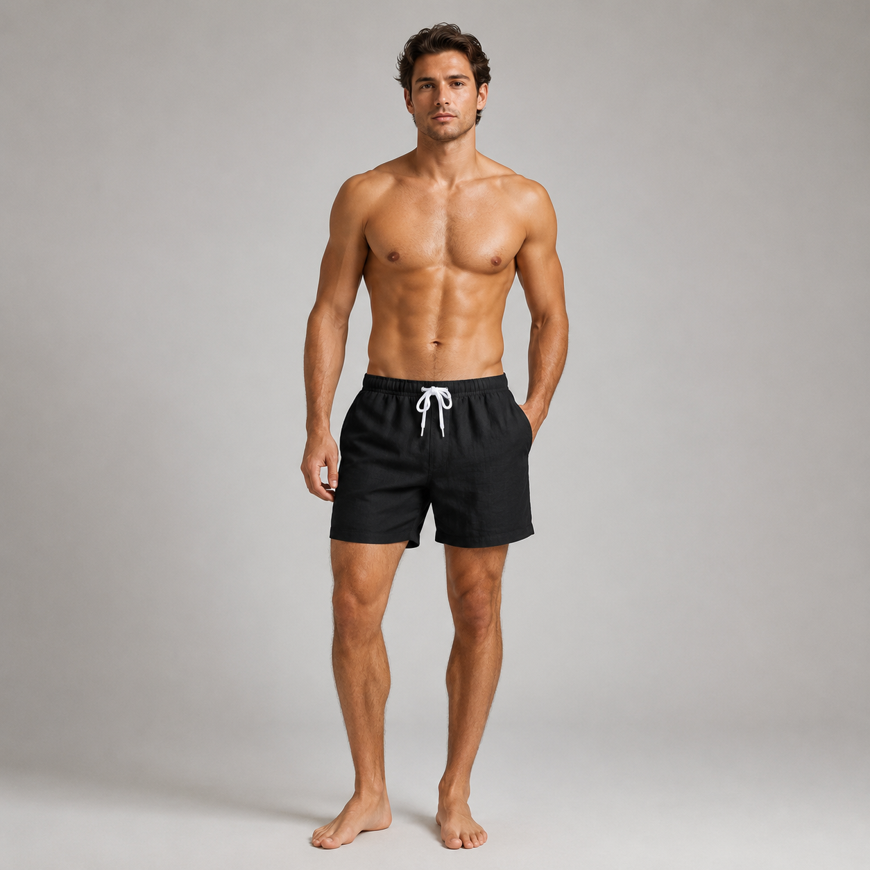 Men’s Dylan Solid Colour Cotton Shorts