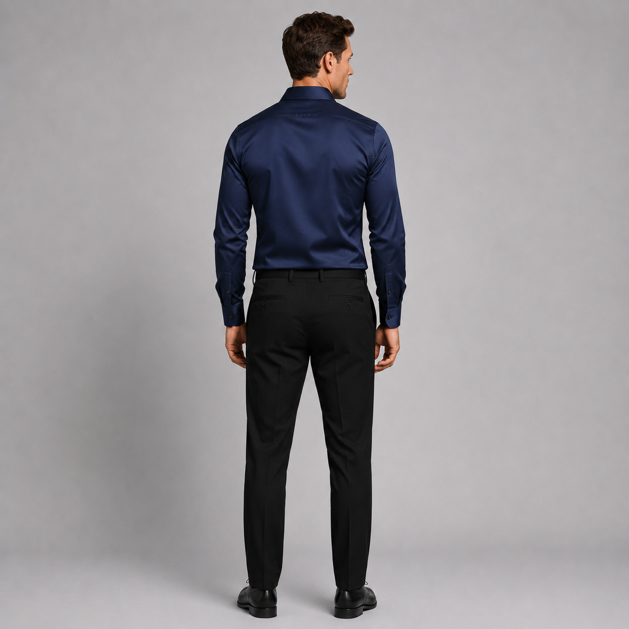 Men’s Slim Fit Satin Feel Stretch Shirt