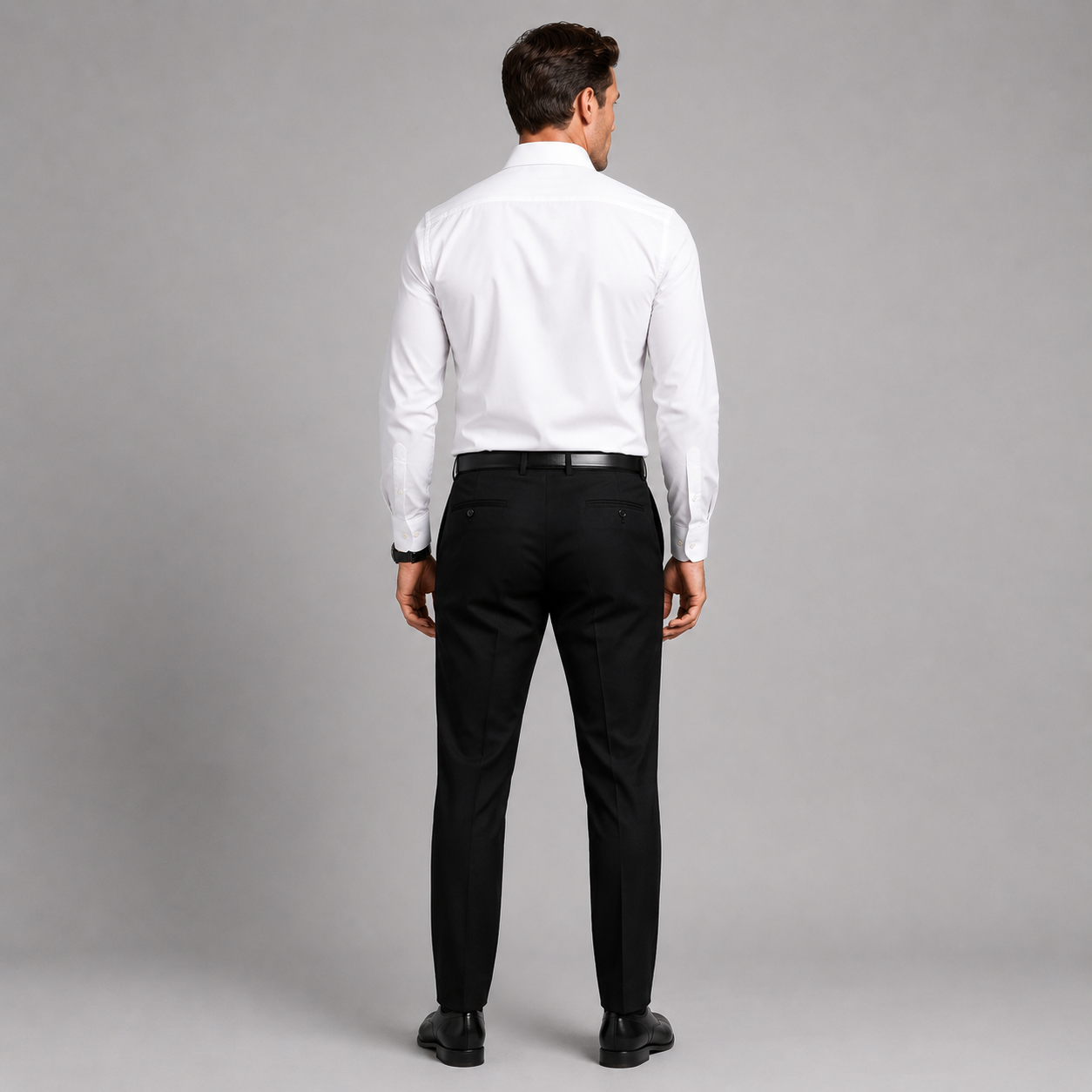 Men’s Slim Fit Satin Feel Stretch Shirt
