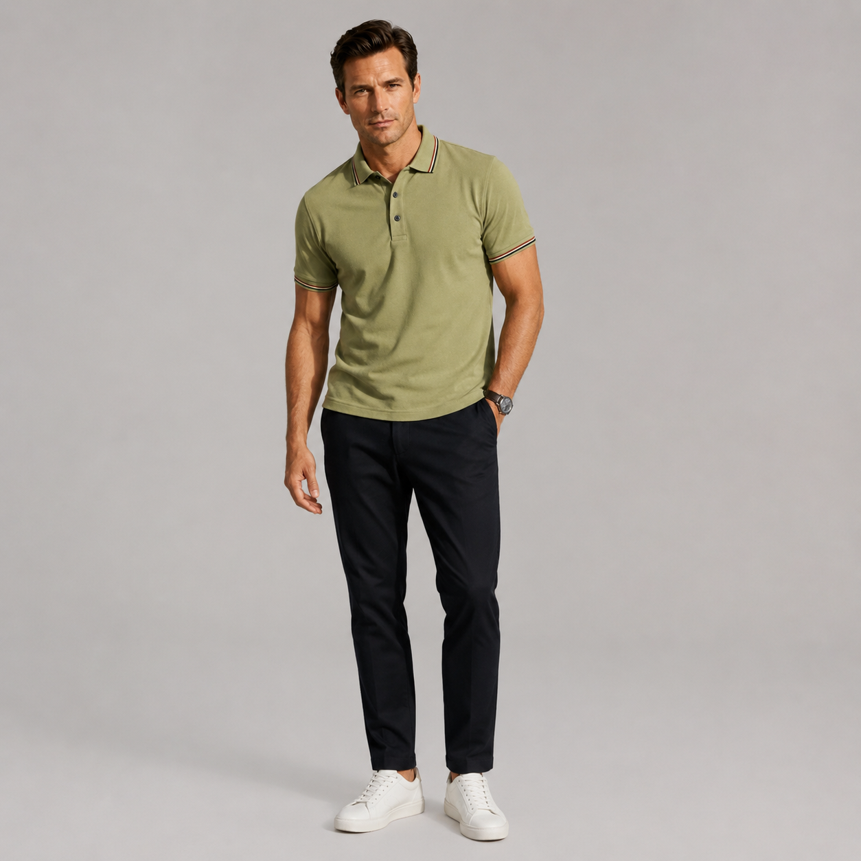 Men’s Stylish Cotton Polo Shirt