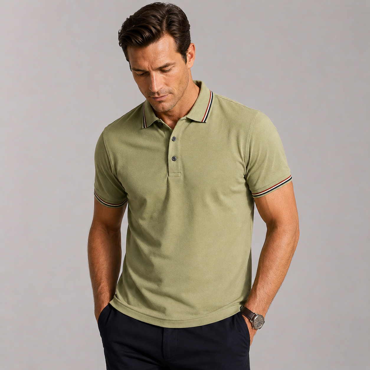 Men’s Stylish Cotton Polo Shirt
