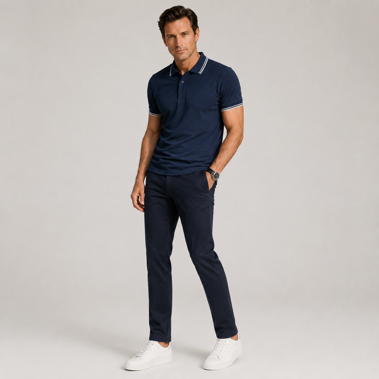 Men’s Stylish Cotton Polo Shirt