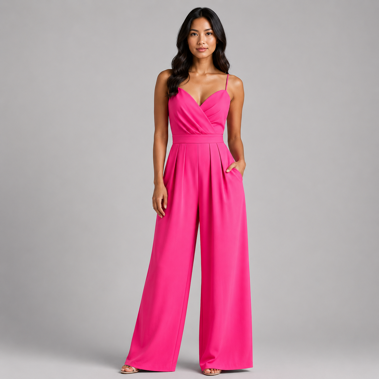 Women's Sweetheart Neck Spaghetti Strap Jumpsuit