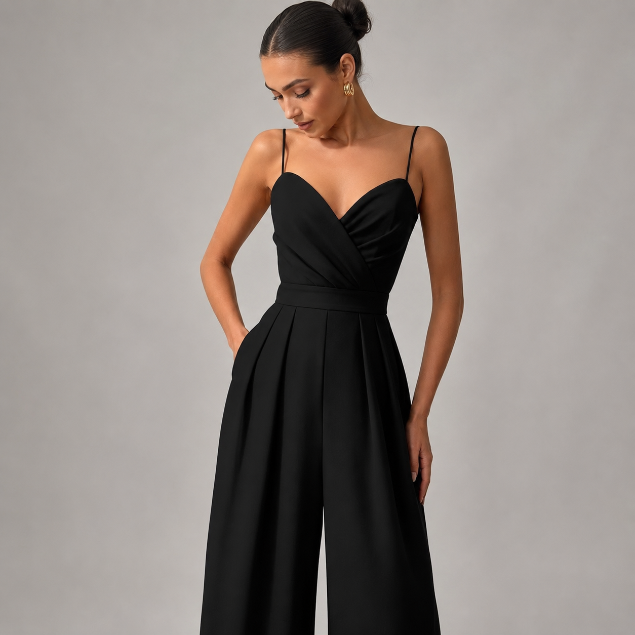 Women's Sweetheart Neck Spaghetti Strap Jumpsuit