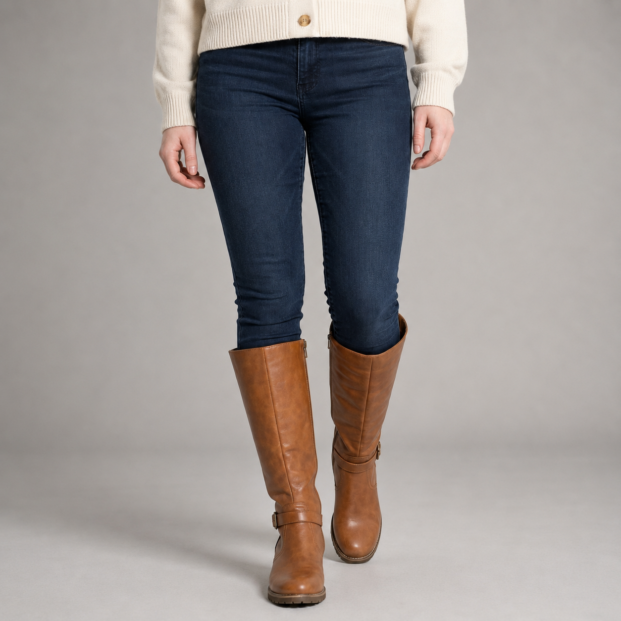 Women’s Supportive Leather Knee-High Boots