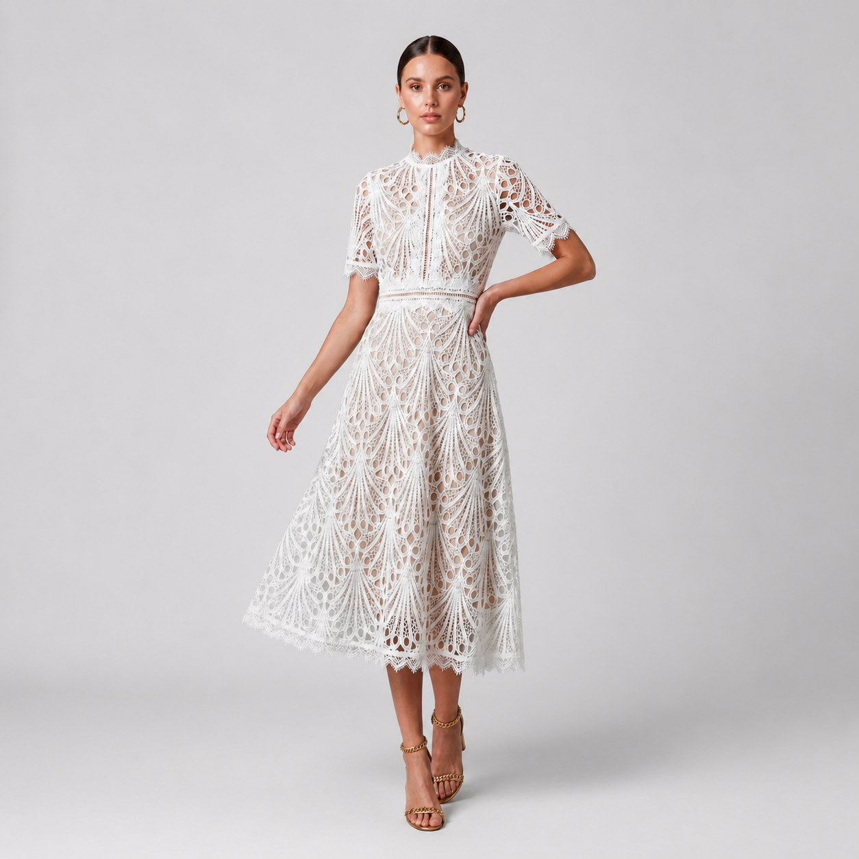 Women’s Lace Midi Dress