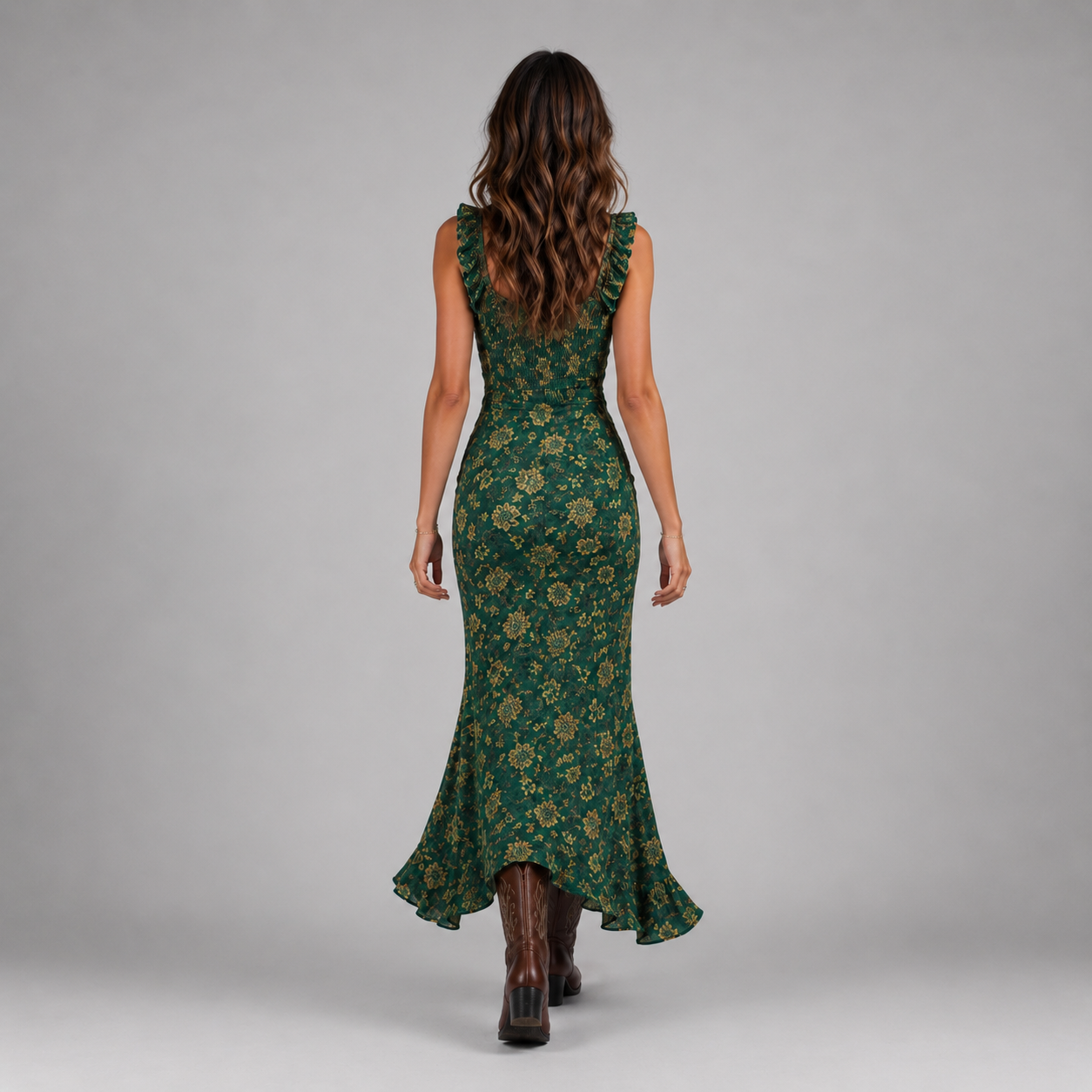 Women’s Floral Side Slit Maxi Dress