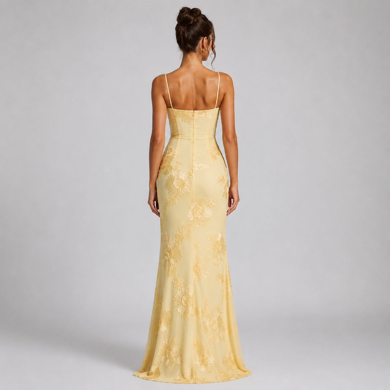 Women’s Floral Corset Maxi Dress