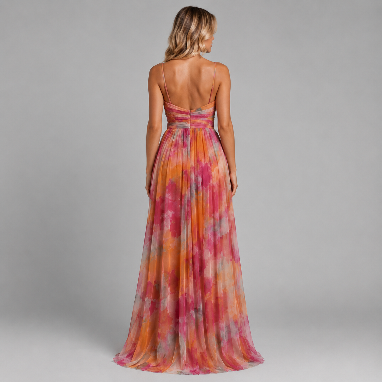 Women’s Floral V-Neck Maxi Dress