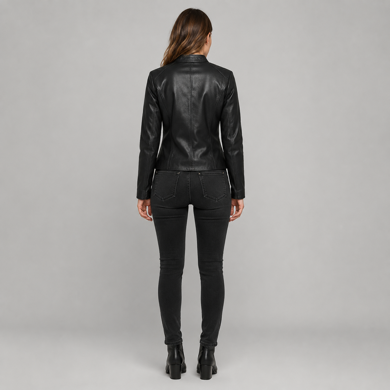 Women's Tailored Leather Coats & Jackets With Mandarin Collar