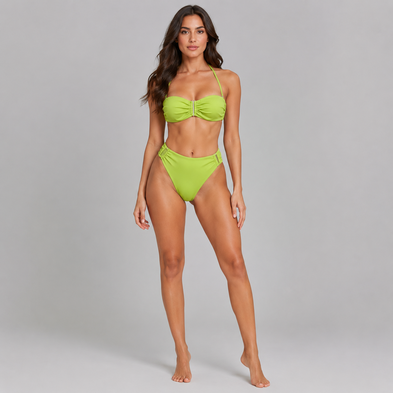 Women’s Two-Piece Bandeau Brazilian Bikini Set