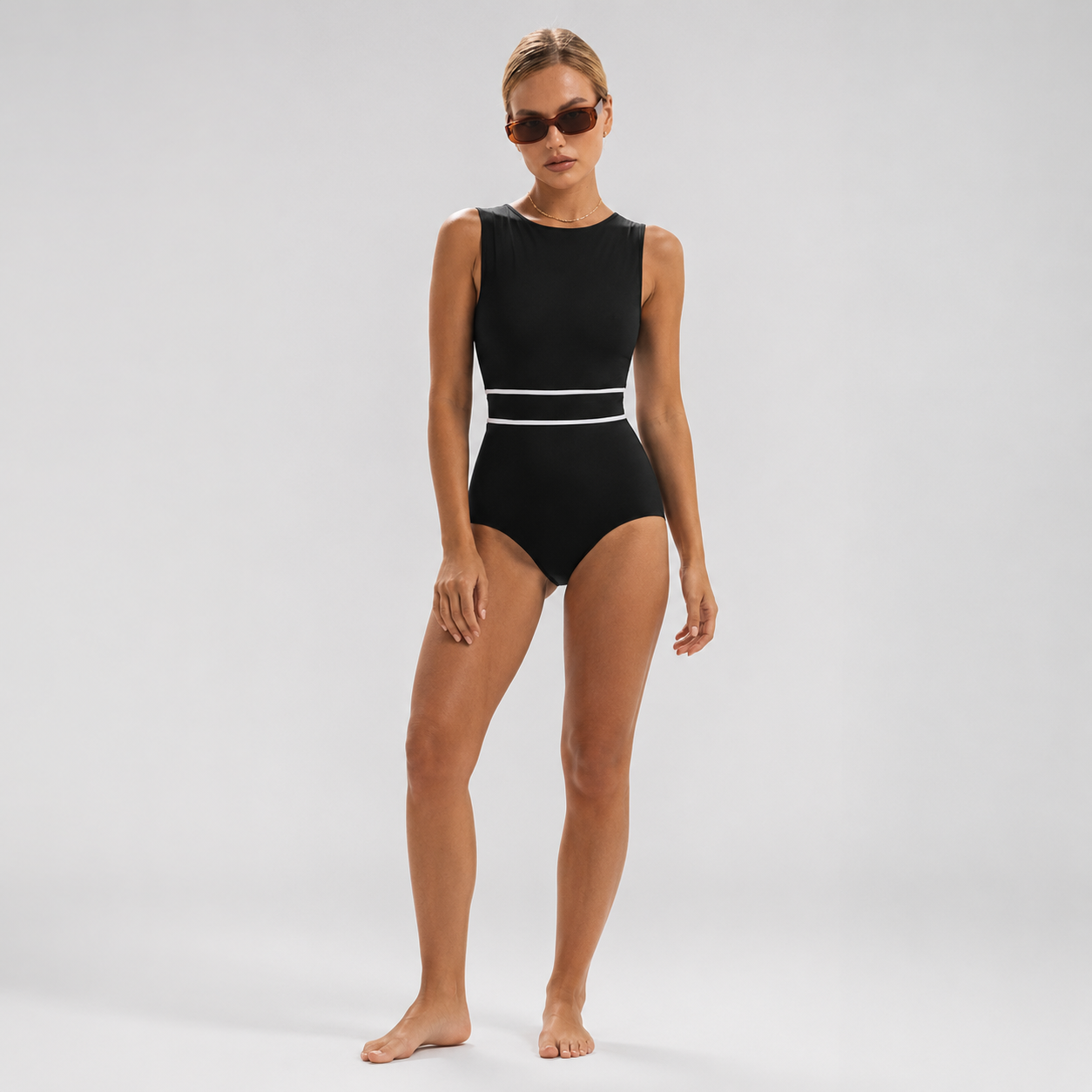 Women's Elegant One-Piece Monokini Swimsuit