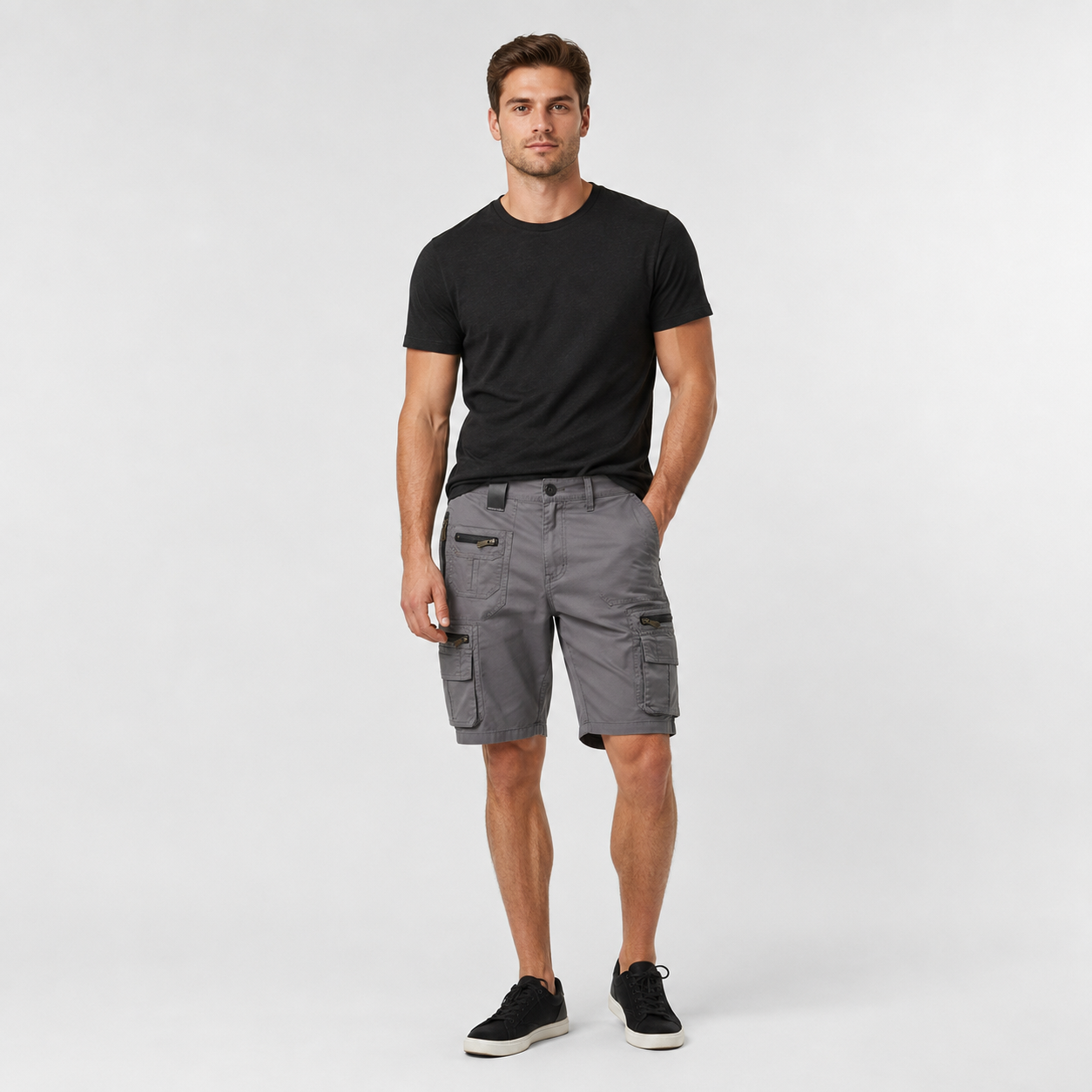 Men's Multi-Pocket Tactical Cargo Shorts