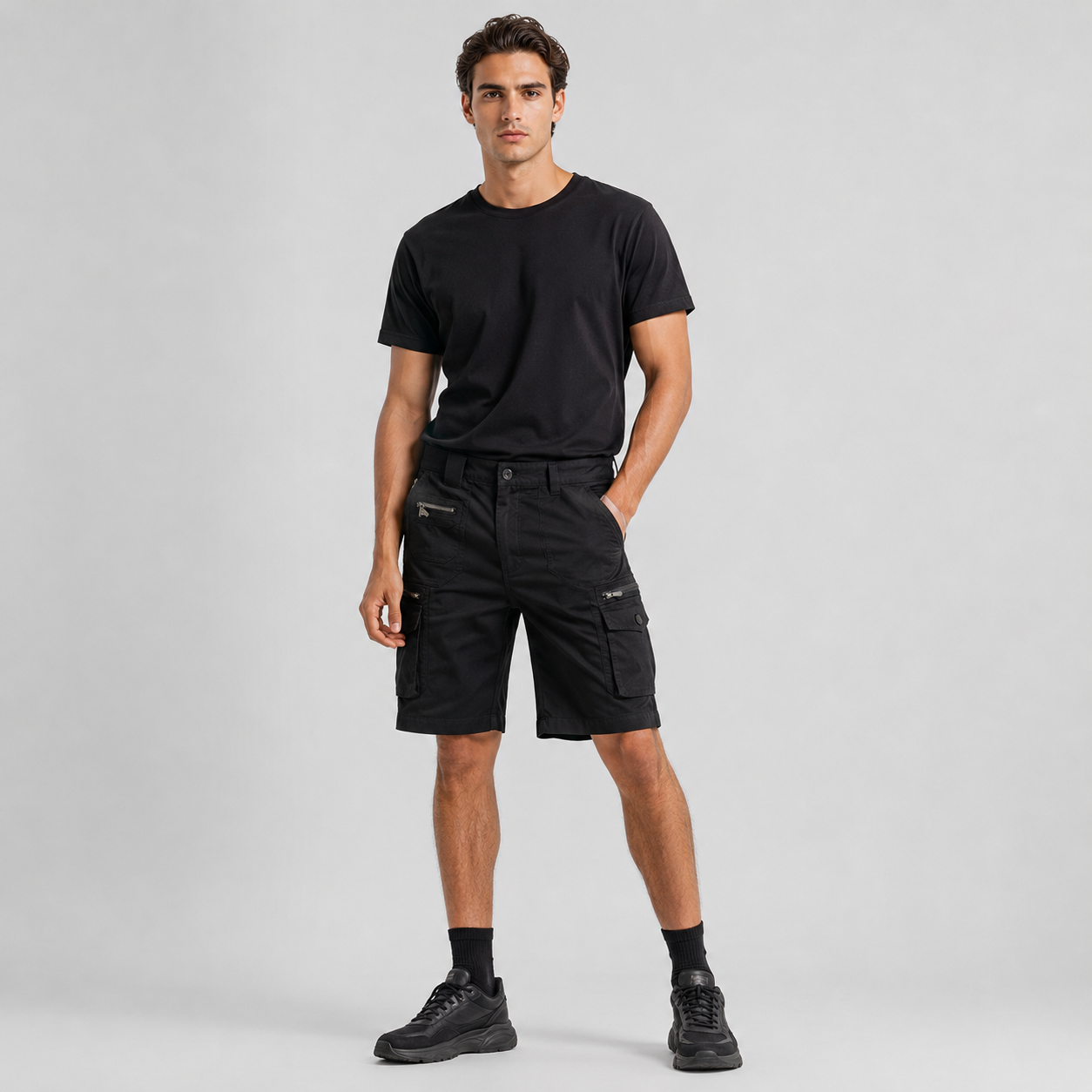 Men's Multi-Pocket Tactical Cargo Shorts