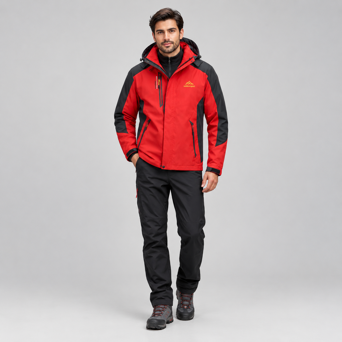 Women's Colour-Block Hooded Jacket — product image