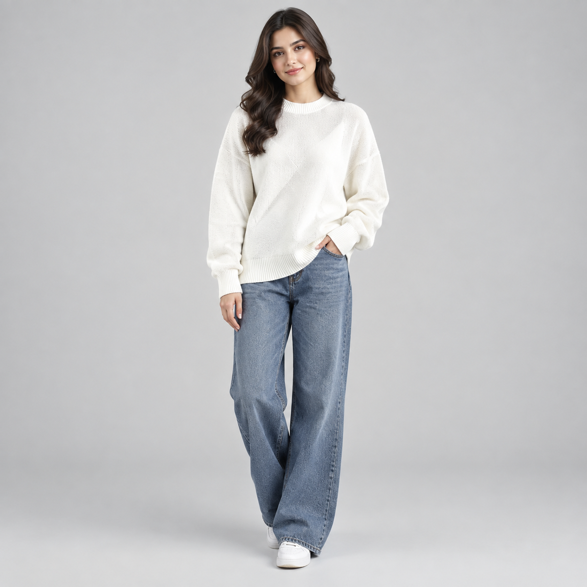 Women's Long Sleeve Knit Sweater — product image