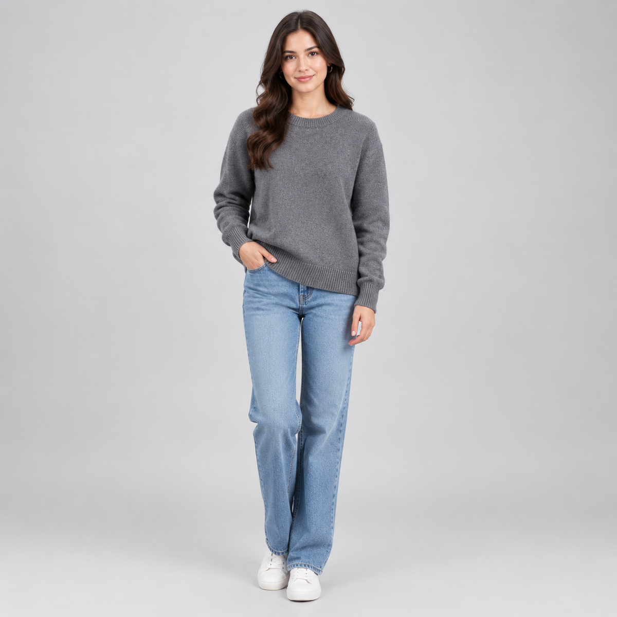Women's Long Sleeve Knit Sweater — product image
