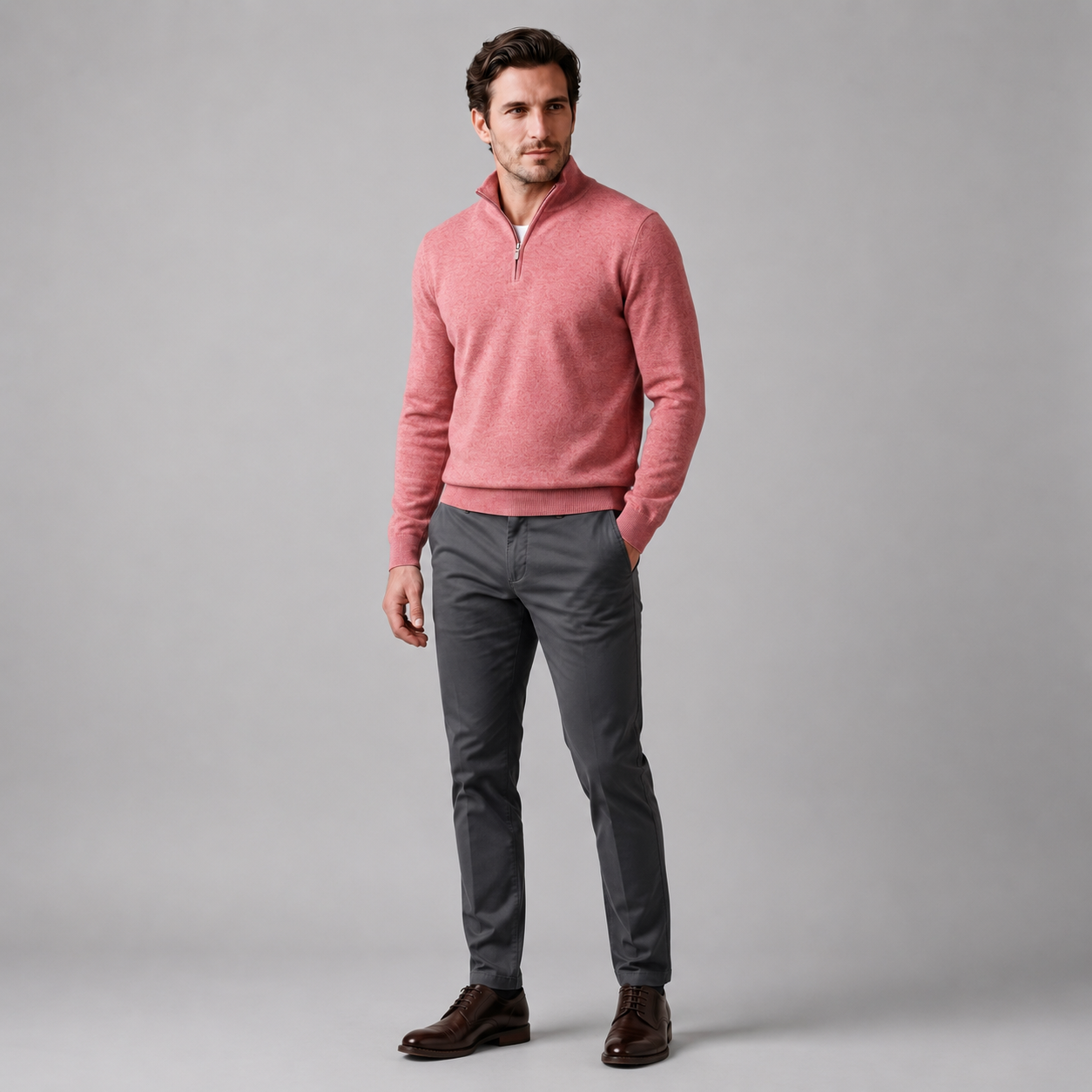 Men's Comfortable Half-Zip Sweater