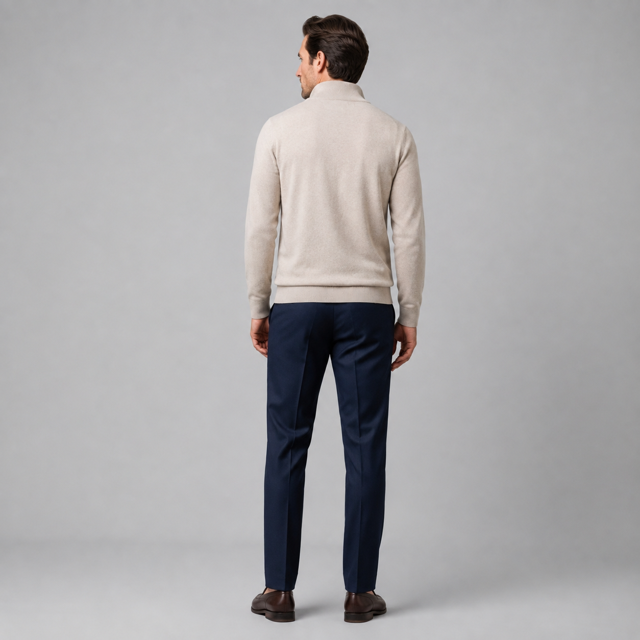 Men's Comfortable Half-Zip Sweater