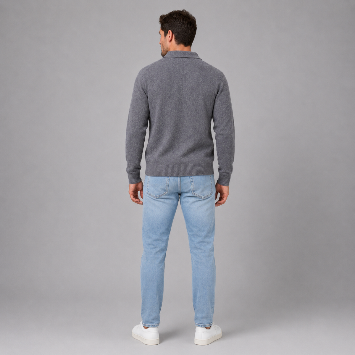 Men’s Polo Knit Jumper