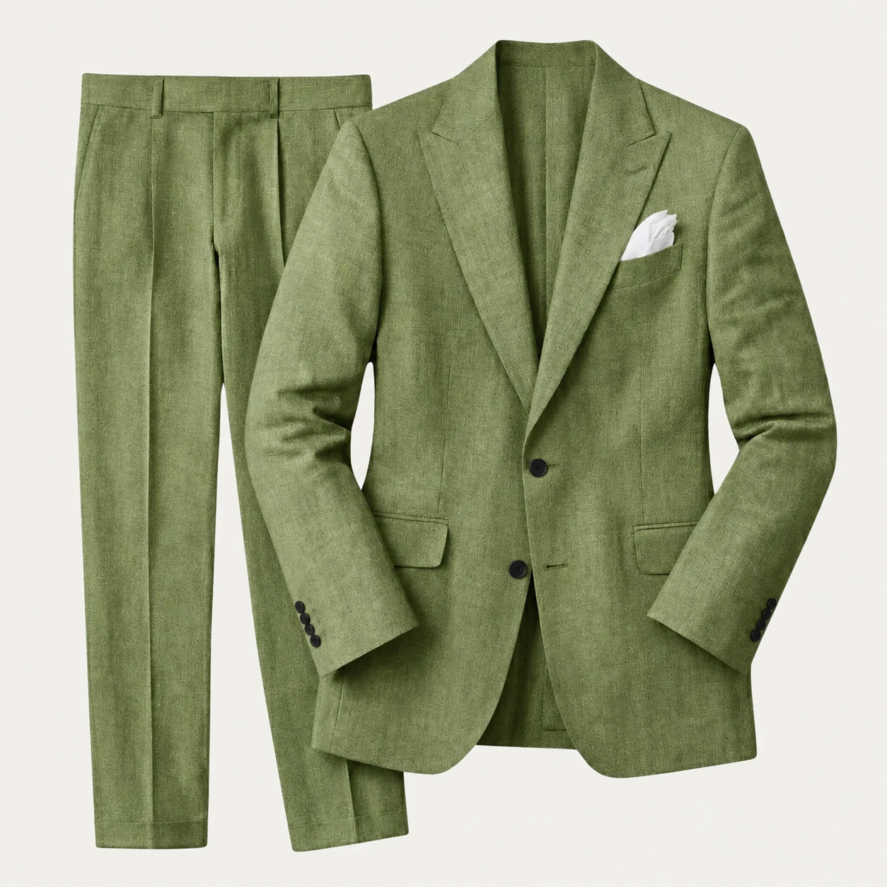 Men's Slim Fit Linen 2 Piece Suit