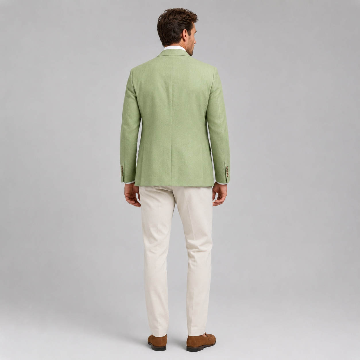 Men’s Linen Look Tailored Blazer