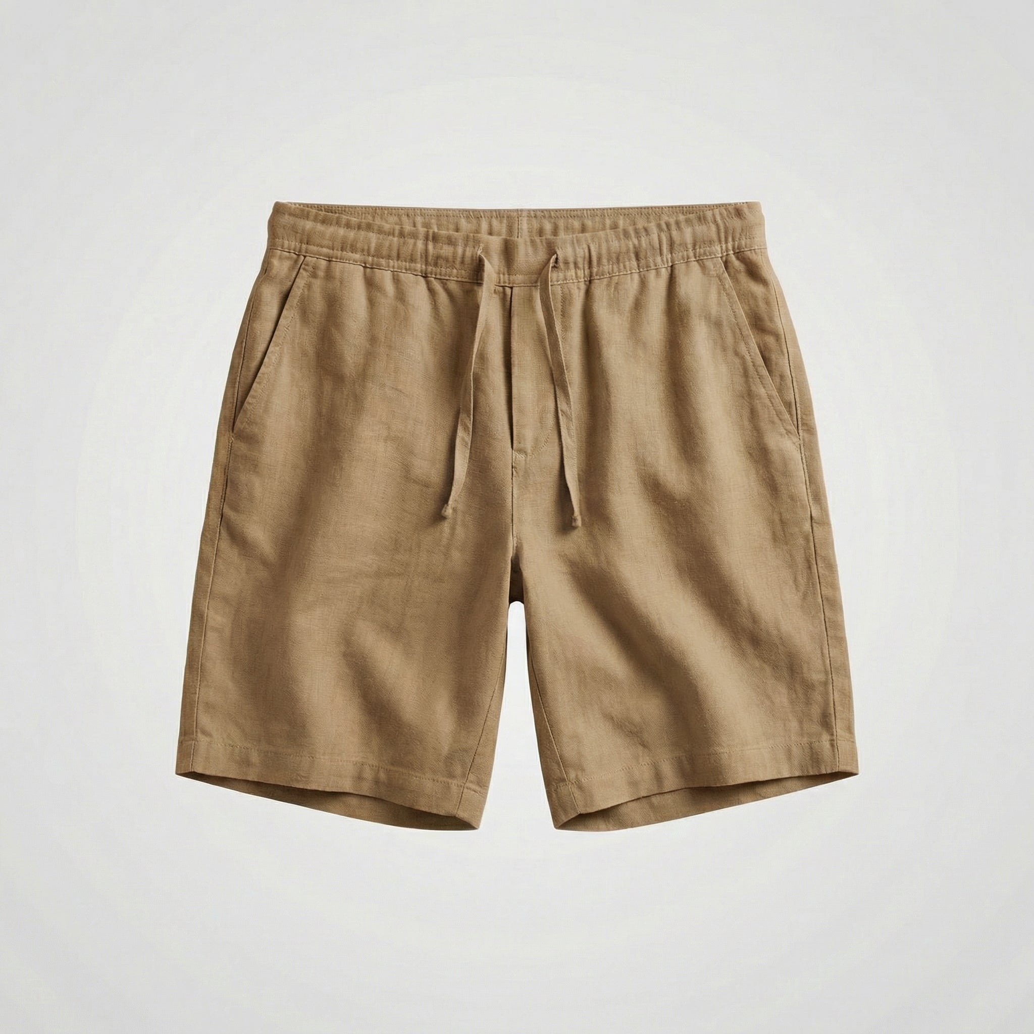 Men's Linen Shorts Elasticated Waist Casual Summer