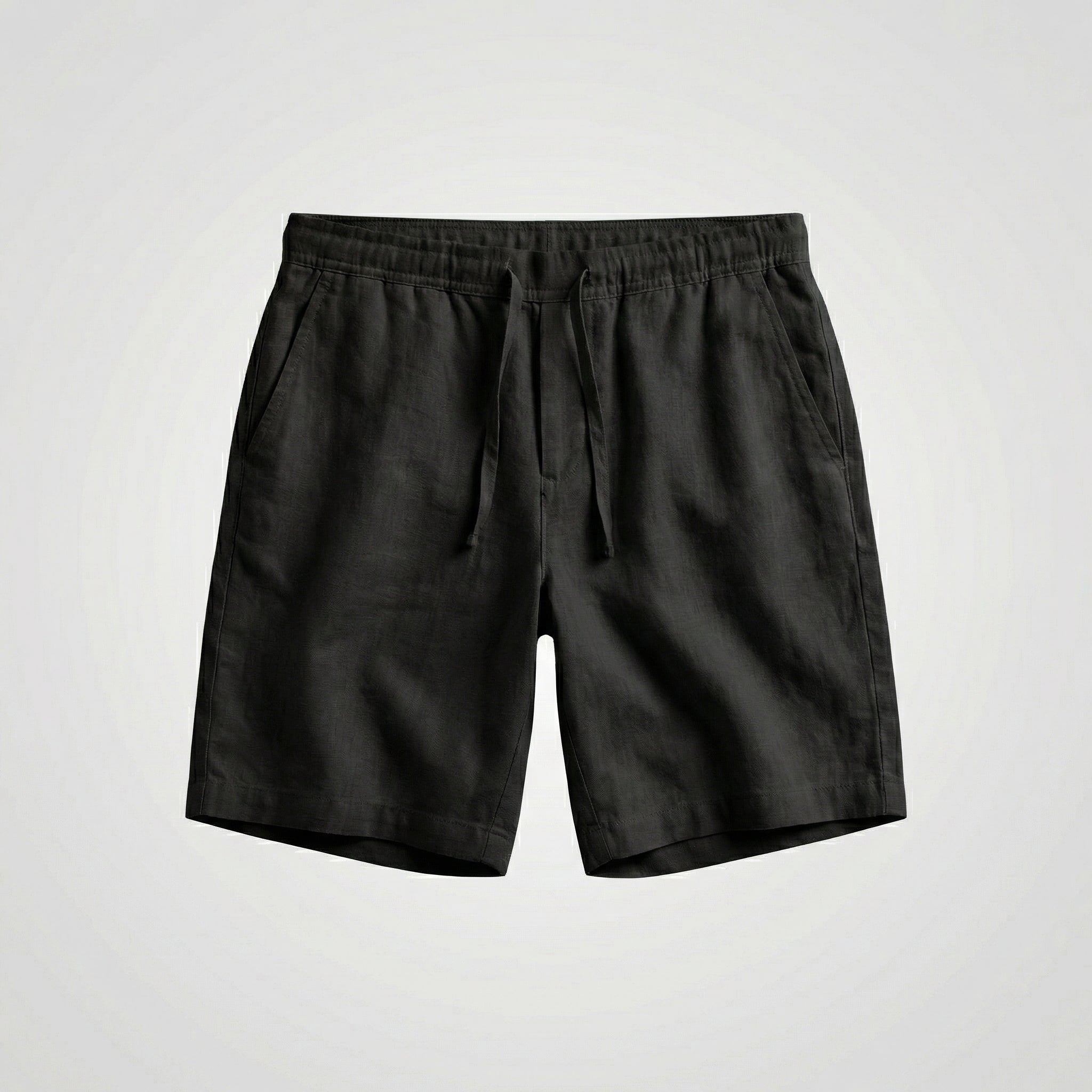 Men's Linen Shorts Elasticated Waist Casual Summer