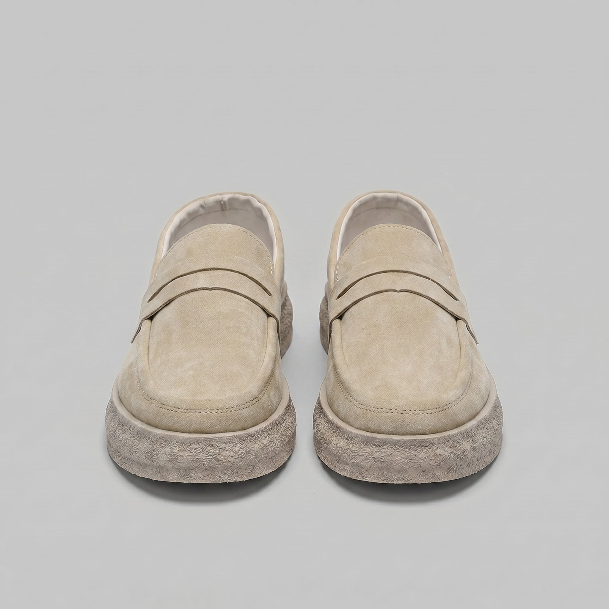 Men's Suede Thick Sole Casual Penny Loafers