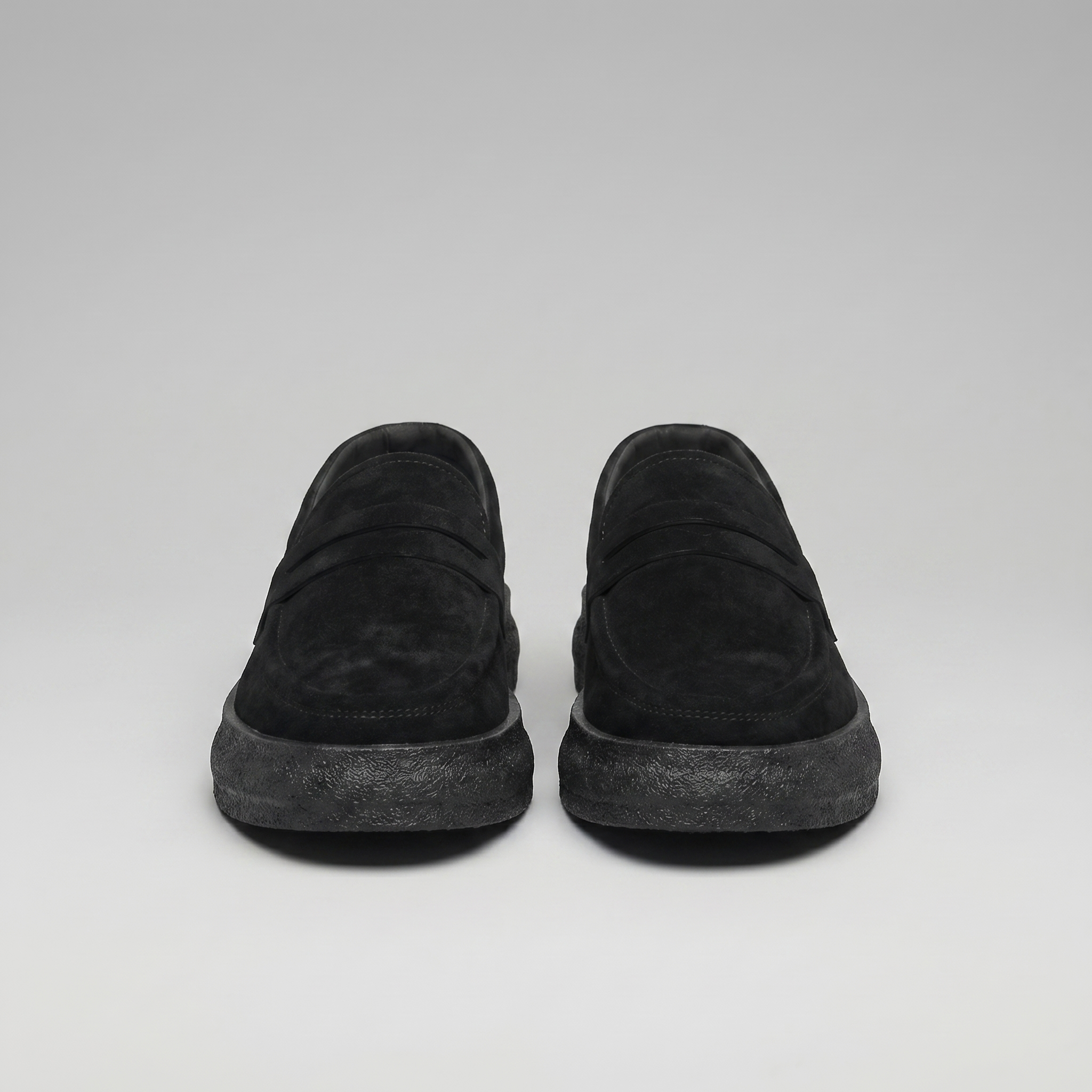Men's Suede Thick Sole Casual Penny Loafers