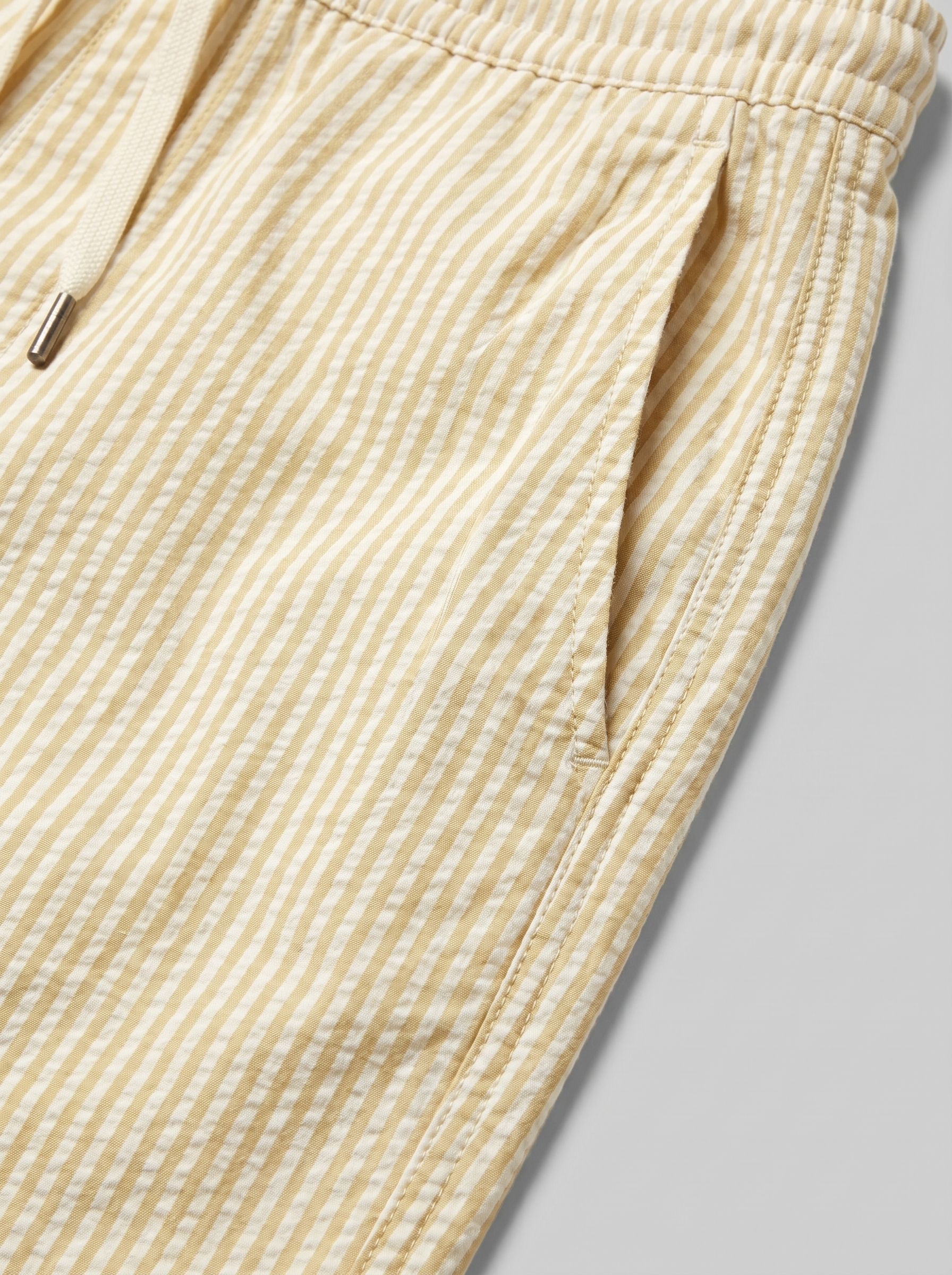 Men's Striped Drawstring Casual Shorts Summer